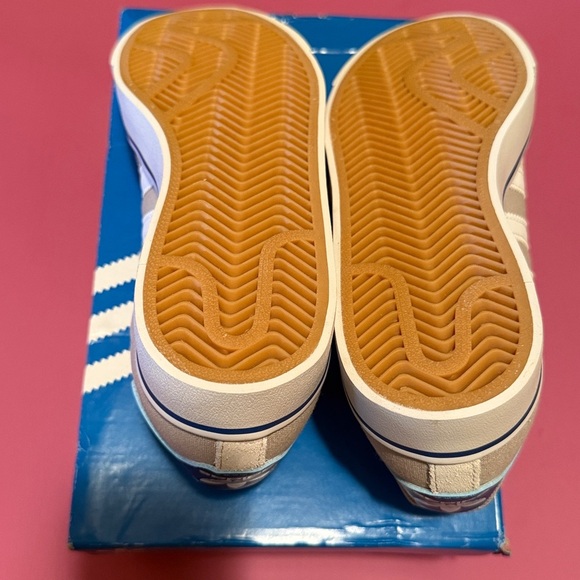 NIB Adidas Campus VULC J 4-5 children’s shoe (school age). Grey suede blue - Picture 4 of 5